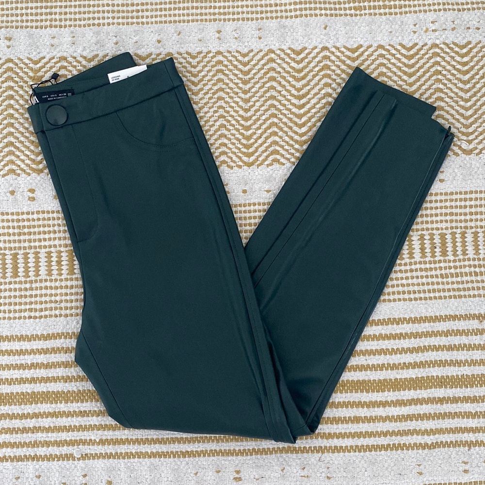 Zara “hi-rise”  faux leather leggings